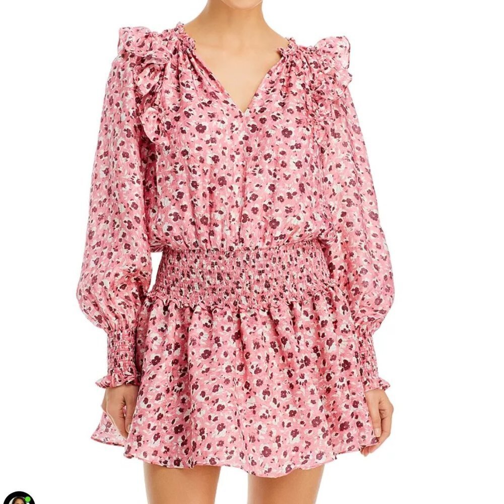 Ramy Brook Penelope Ruffle Mini Dress in Flirt Combo